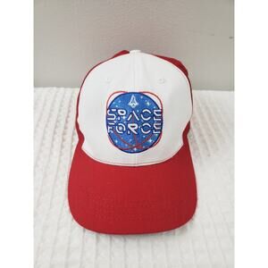 Cali-Fame Official Donald Trump Space Force MAGA 2020 Hat Red RARE